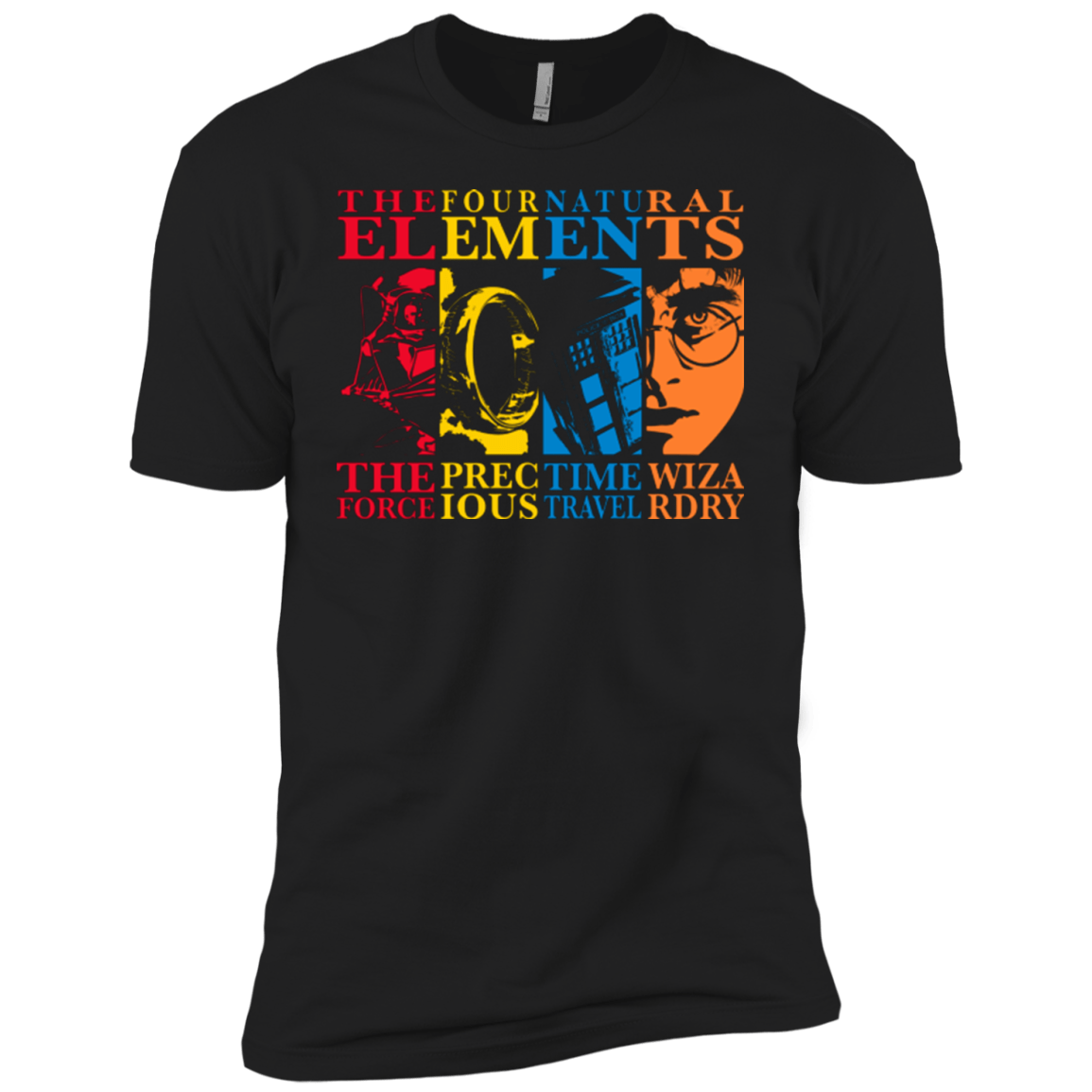 T-Shirts Black / YXS Four Elements Boys Premium T-Shirt