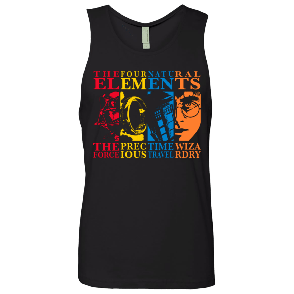 T-Shirts Black / Small Four Elements Men's Premium Tank Top