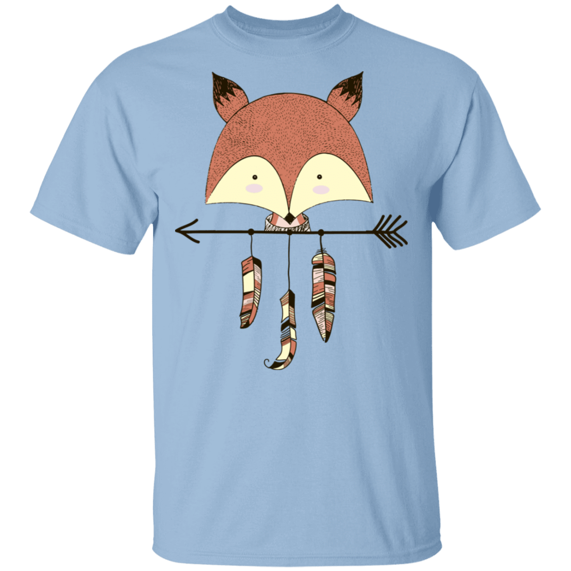 T-Shirts Light Blue / S Fox Arrow T-Shirt