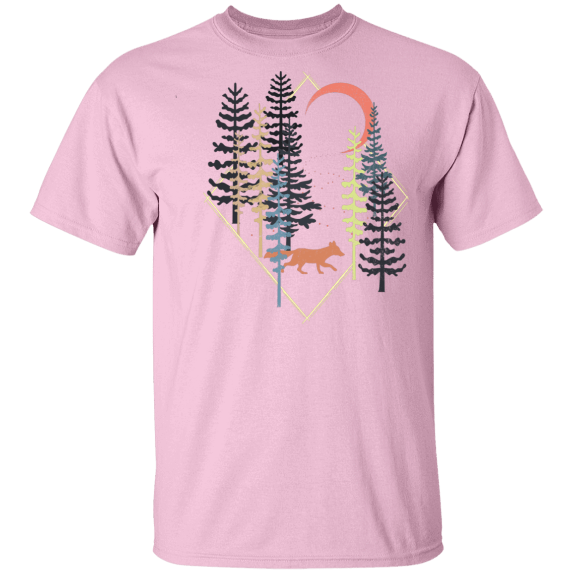 T-Shirts Light Pink / S Fox Forest Trot T-Shirt