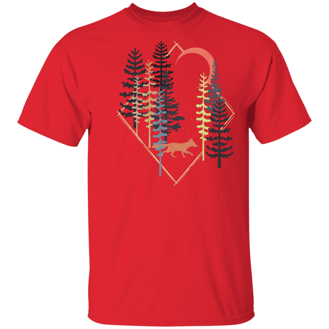 T-Shirts Red / S Fox Forest Trot T-Shirt