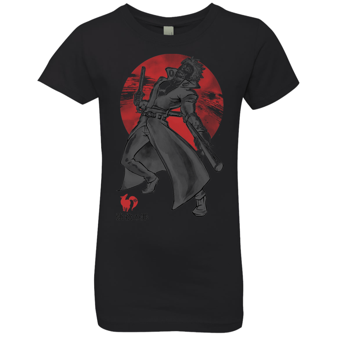 T-Shirts Black / YXS Fox Greed Girls Premium T-Shirt