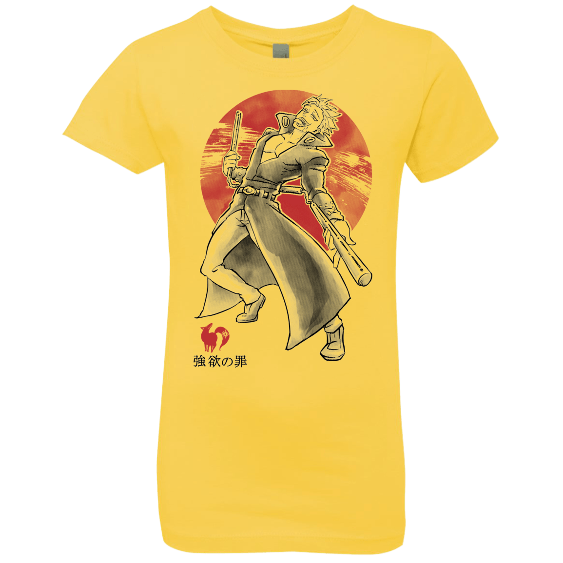 T-Shirts Vibrant Yellow / YXS Fox Greed Girls Premium T-Shirt