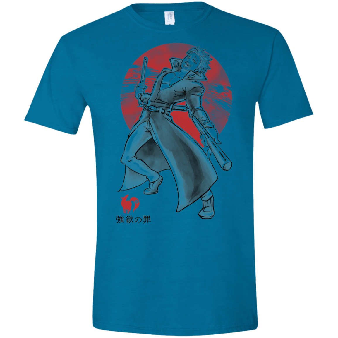 T-Shirts Antique Sapphire / S Fox Greed Men's Semi-Fitted Softstyle