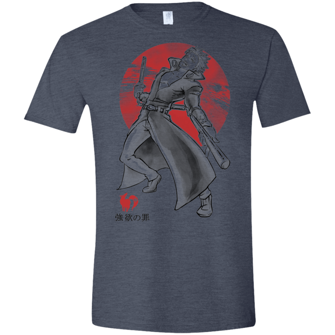 T-Shirts Heather Navy / S Fox Greed Men's Semi-Fitted Softstyle