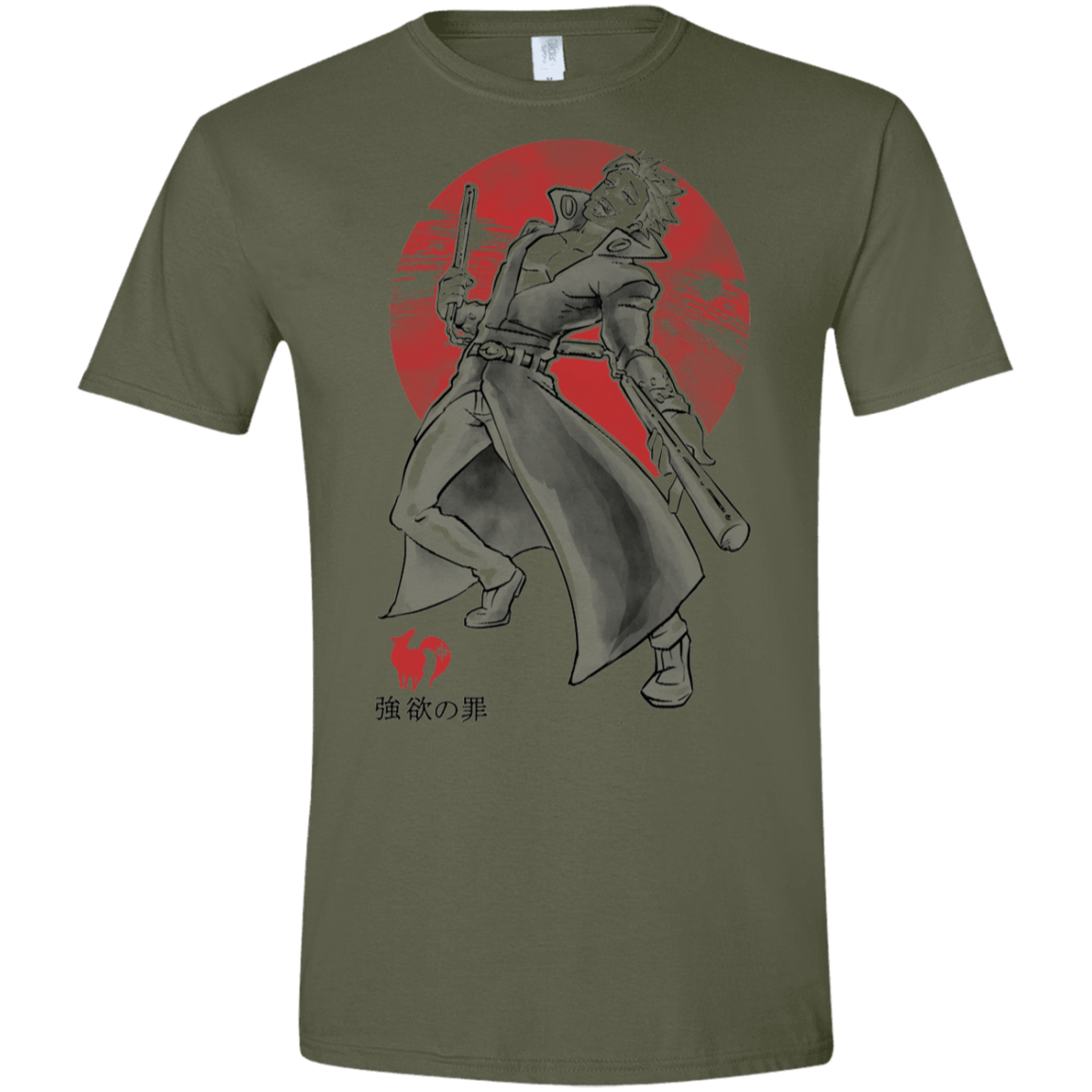 T-Shirts Military Green / S Fox Greed Men's Semi-Fitted Softstyle
