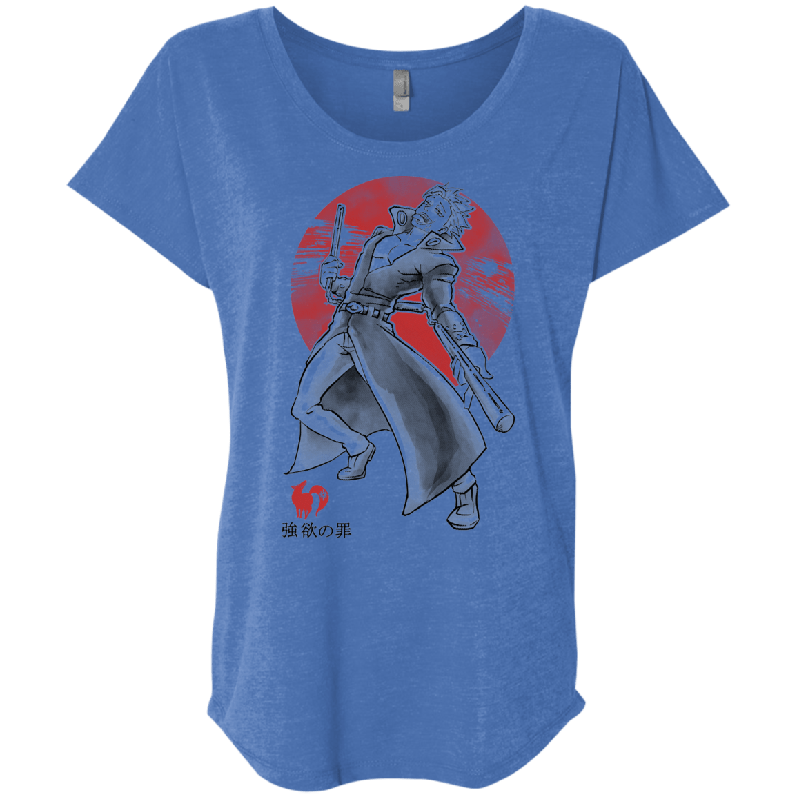 T-Shirts Vintage Royal / X-Small Fox Greed Triblend Dolman Sleeve