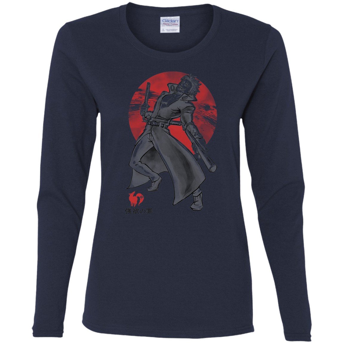 T-Shirts Navy / S Fox Greed Women's Long Sleeve T-Shirt