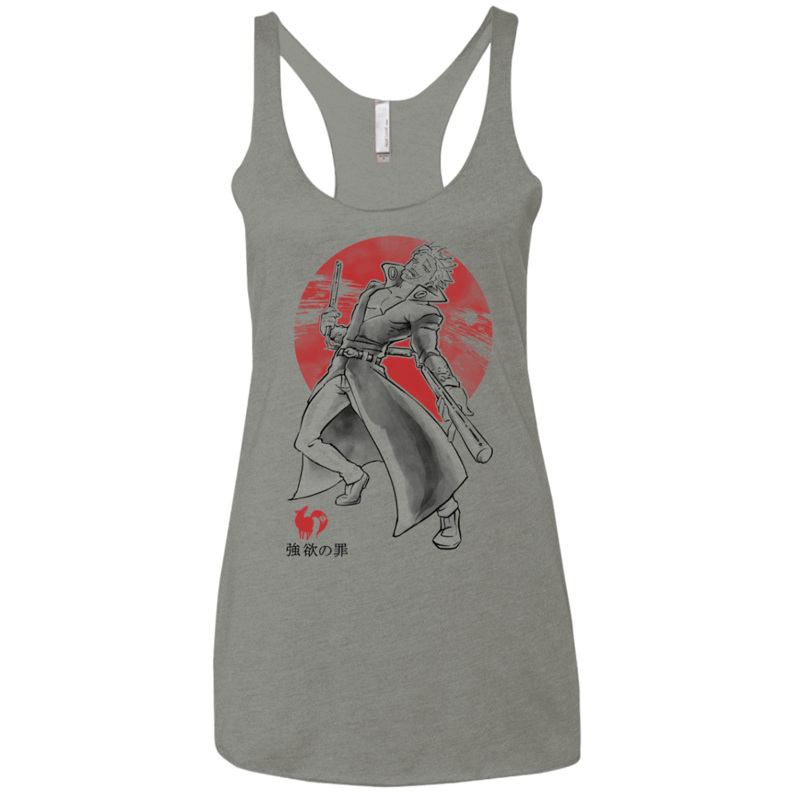 T-Shirts Venetian Grey / X-Small Fox Greed Women's Triblend Racerback Tank
