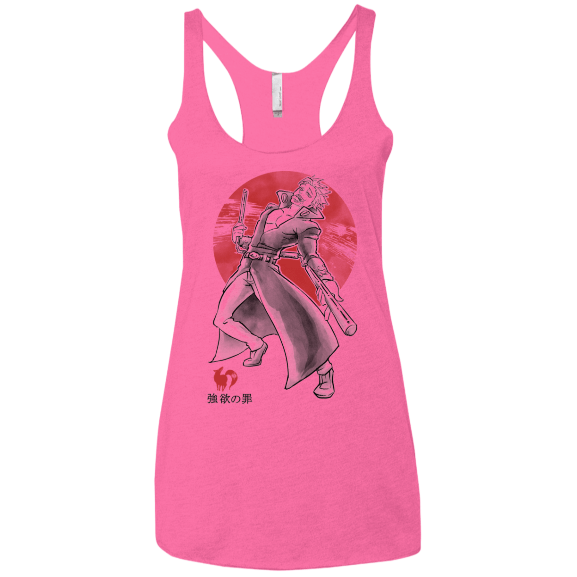 T-Shirts Vintage Pink / X-Small Fox Greed Women's Triblend Racerback Tank