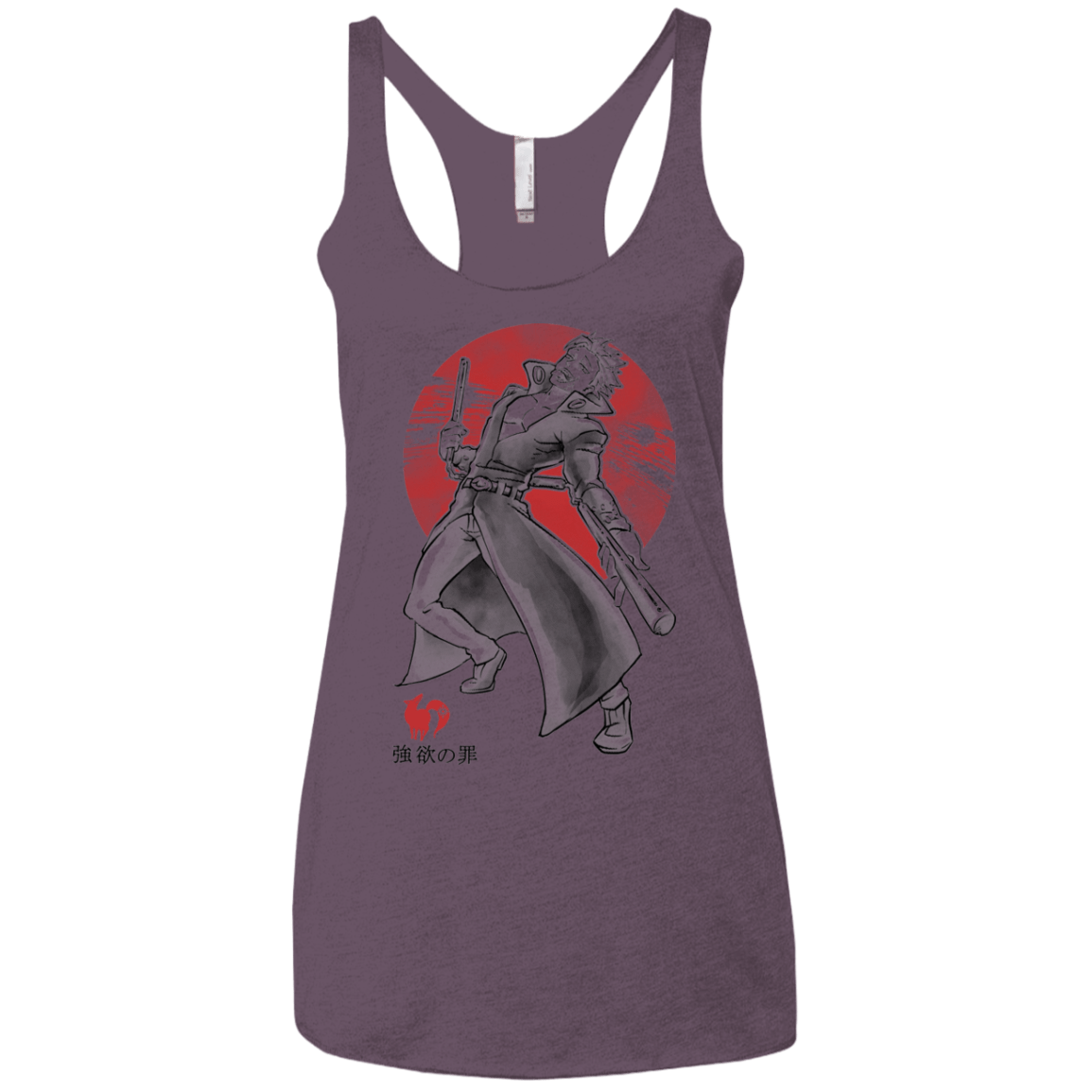 T-Shirts Vintage Purple / X-Small Fox Greed Women's Triblend Racerback Tank