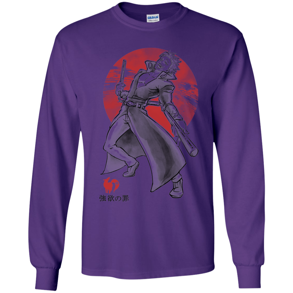 T-Shirts Purple / YS Fox Greed Youth Long Sleeve T-Shirt