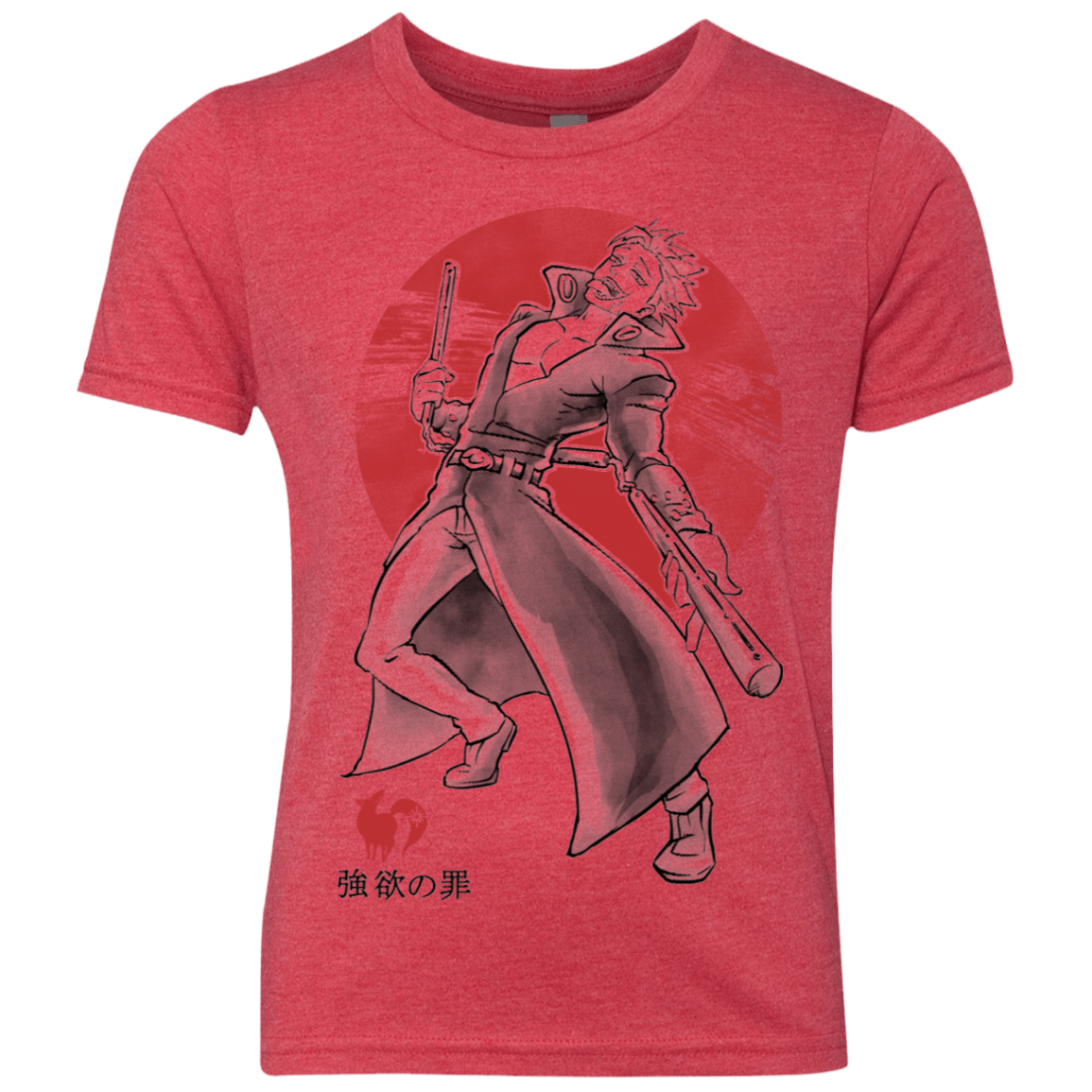 T-Shirts Vintage Red / YXS Fox Greed Youth Triblend T-Shirt
