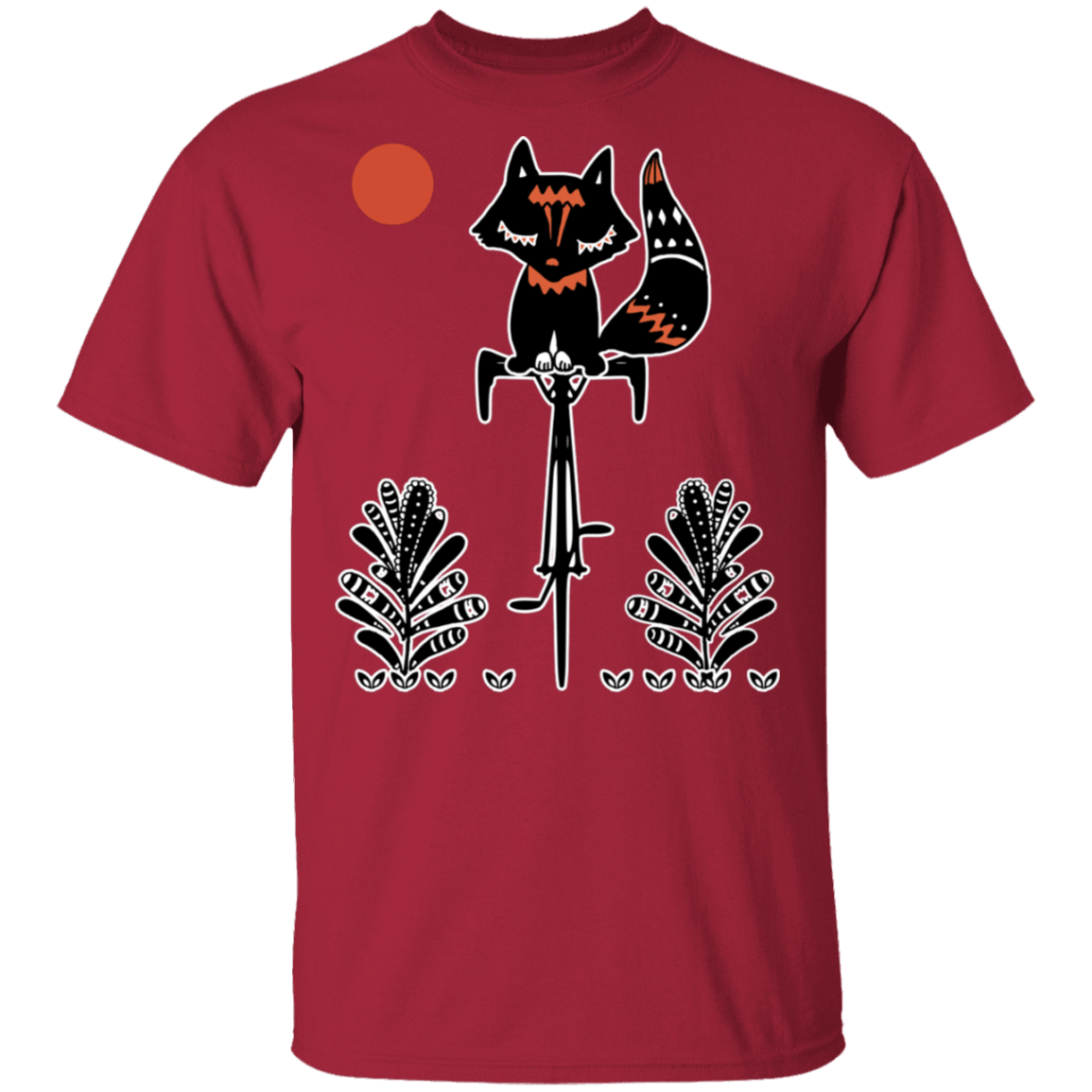 T-Shirts Cardinal / S Fox On A Bike T-Shirt