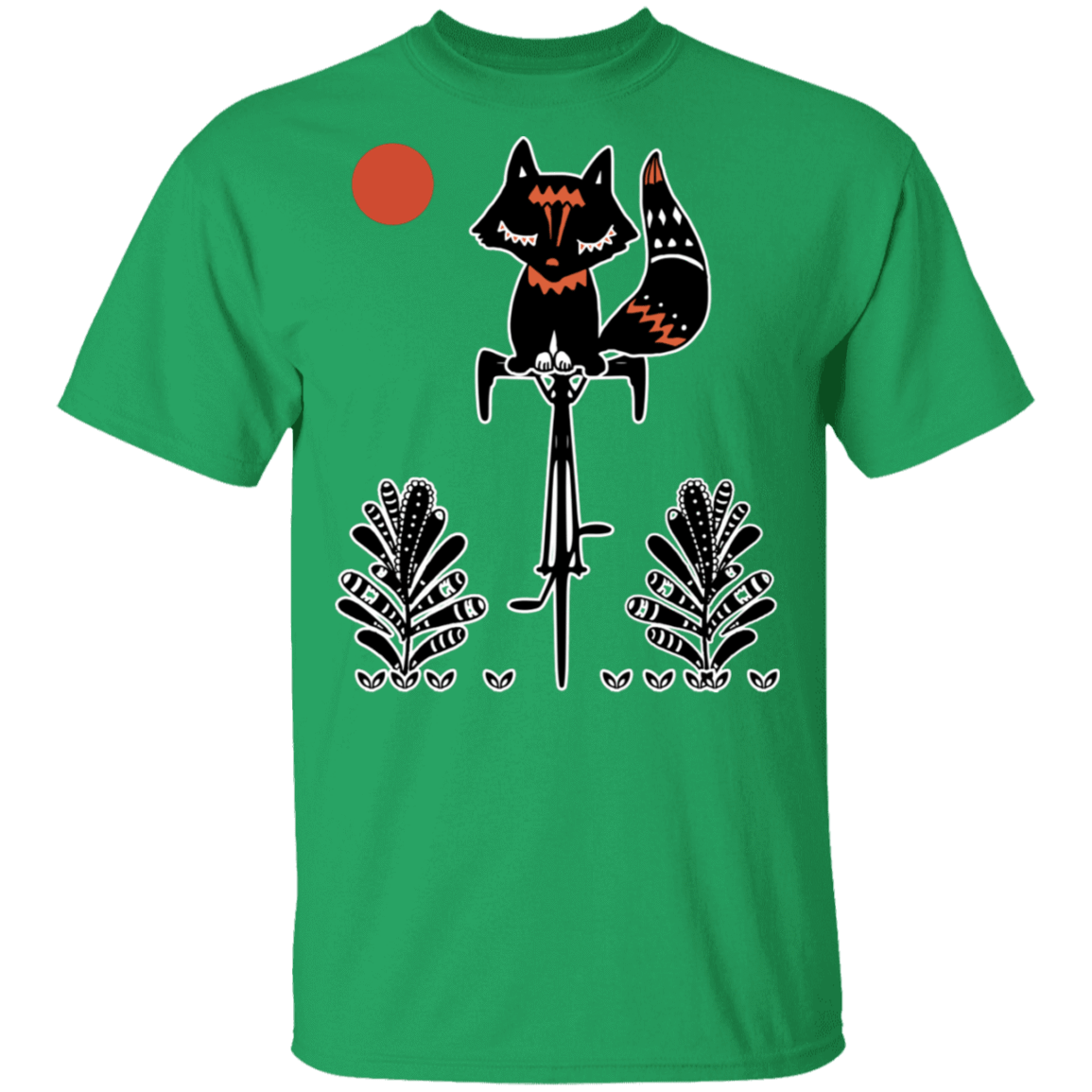 T-Shirts Irish Green / S Fox On A Bike T-Shirt