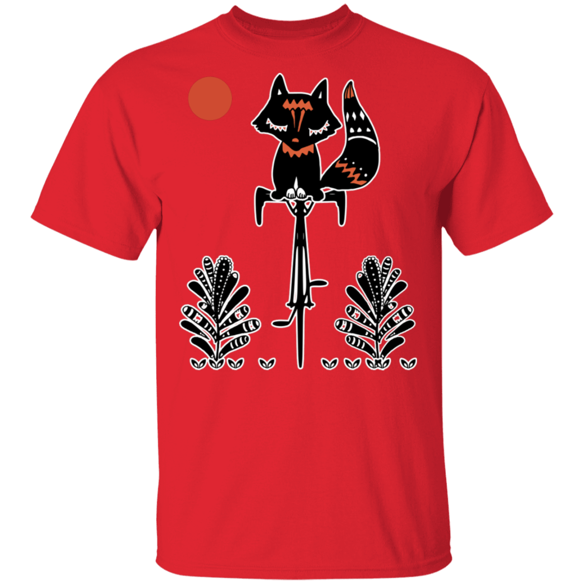 T-Shirts Red / S Fox On A Bike T-Shirt