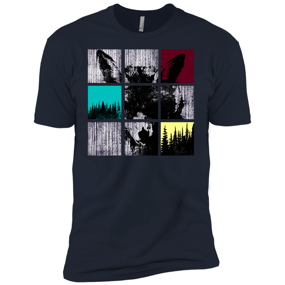 T-Shirts Midnight Navy / YXS Fox Pane Boys Premium T-Shirt