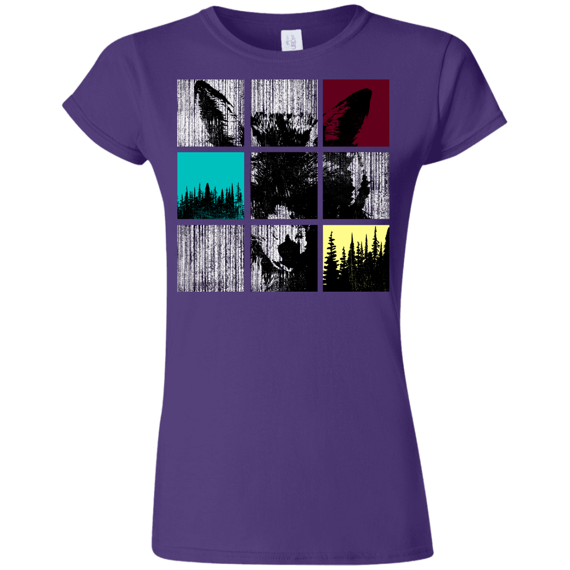 T-Shirts Purple / S Fox Pane Junior Slimmer-Fit T-Shirt