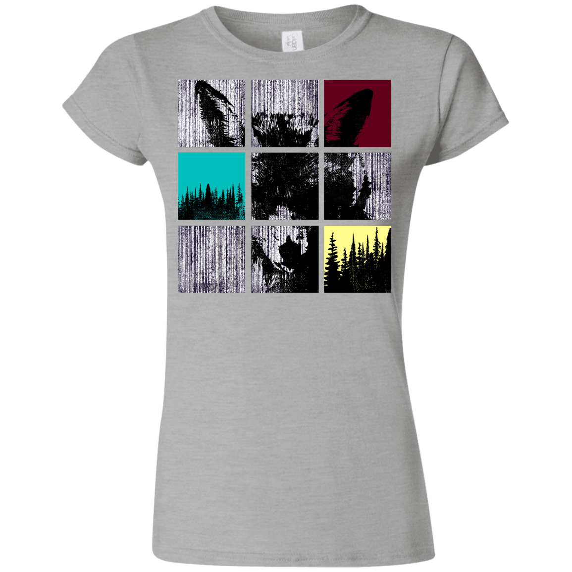 T-Shirts Sport Grey / S Fox Pane Junior Slimmer-Fit T-Shirt