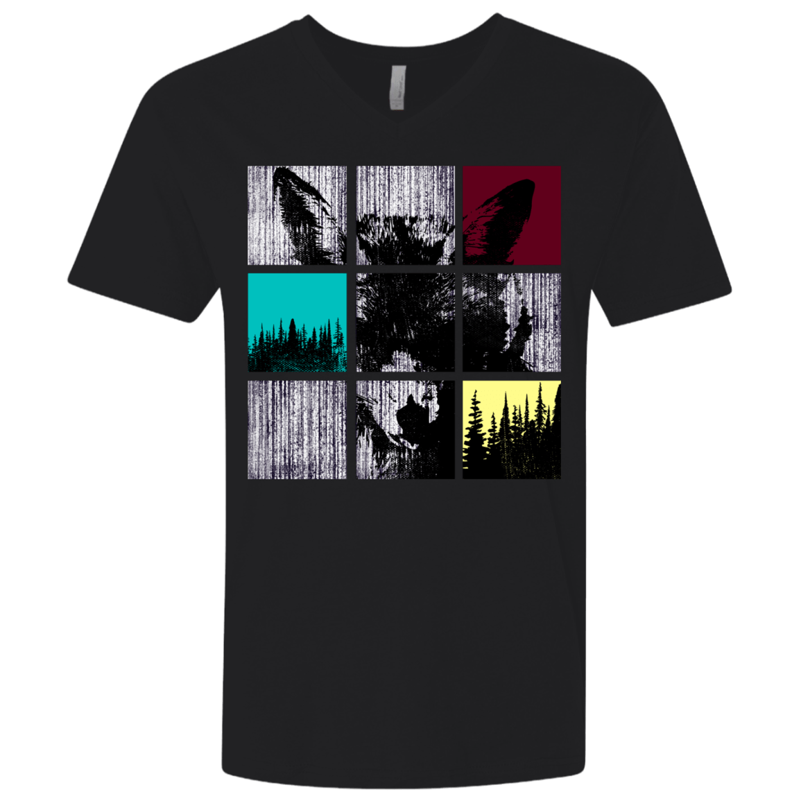T-Shirts Black / X-Small Fox Pane Men's Premium V-Neck