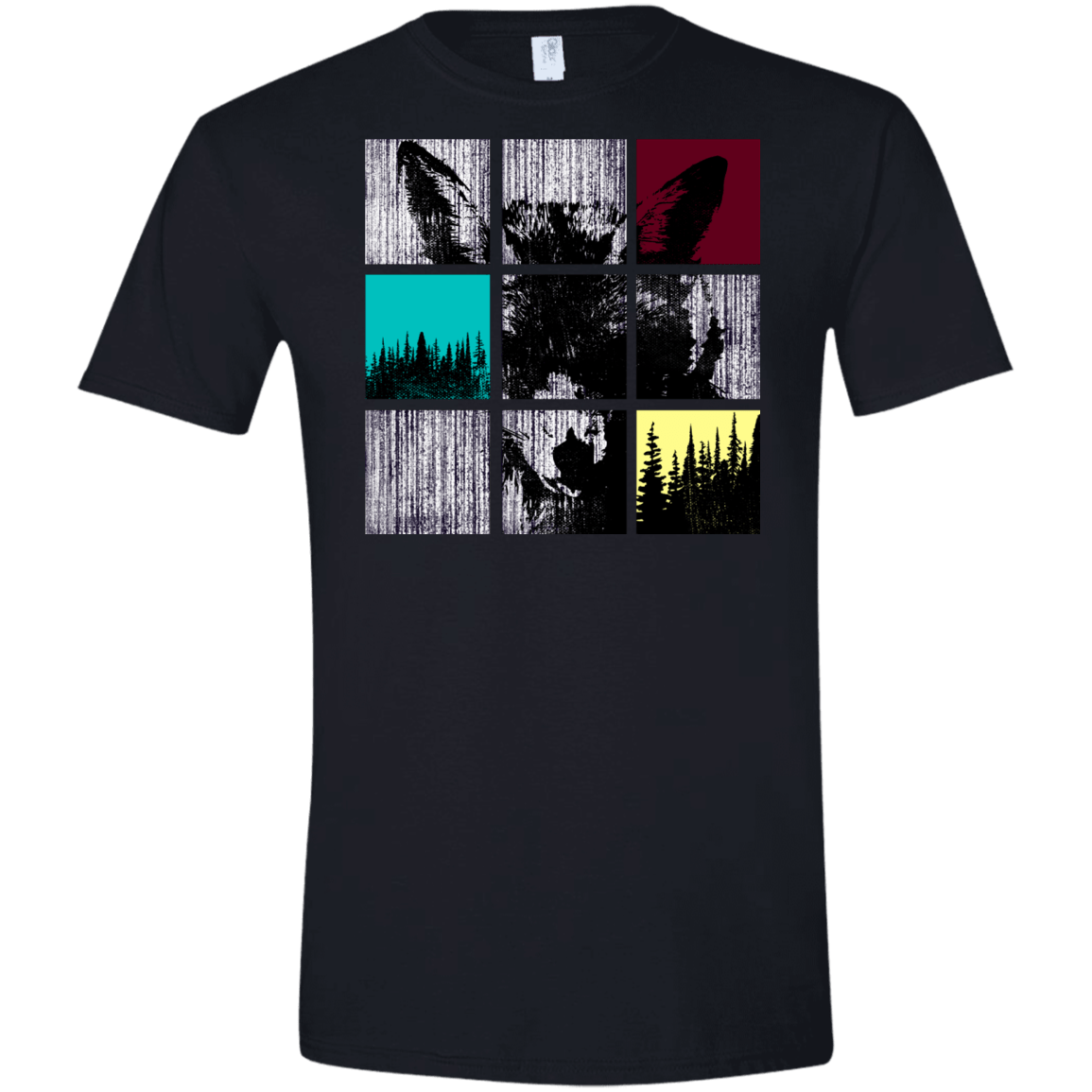 T-Shirts Black / X-Small Fox Pane Men's Semi-Fitted Softstyle