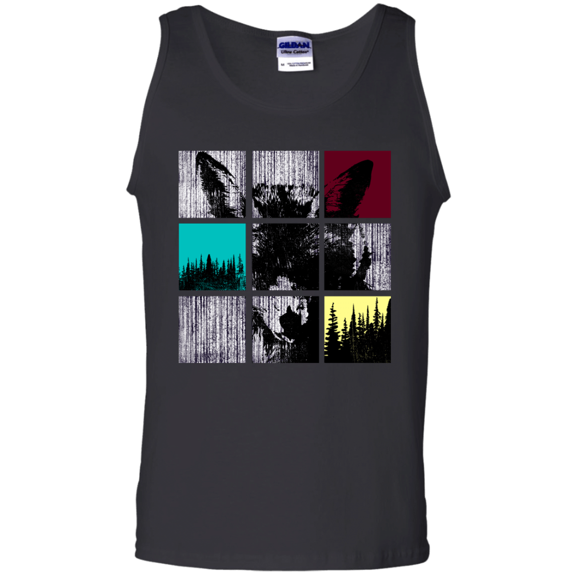 T-Shirts Black / S Fox Pane Men's Tank Top