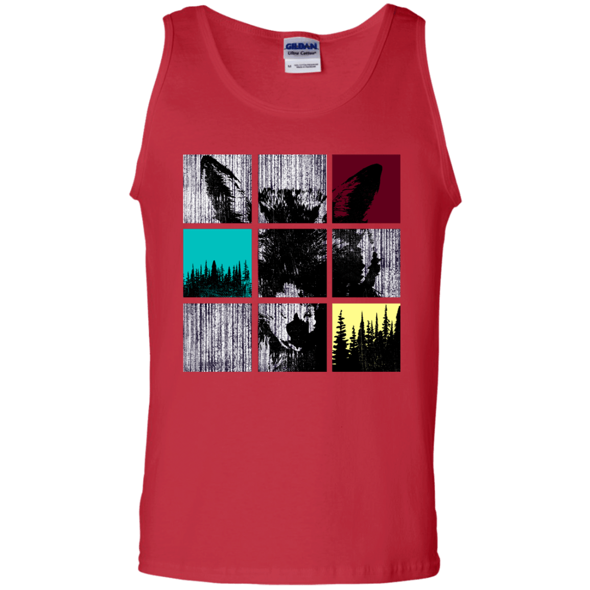 T-Shirts Red / S Fox Pane Men's Tank Top