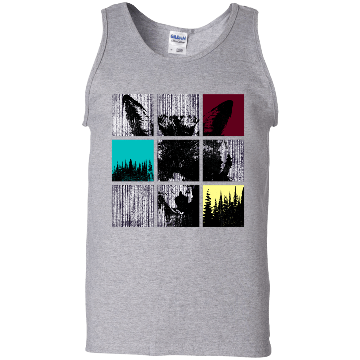 T-Shirts Sport Grey / S Fox Pane Men's Tank Top