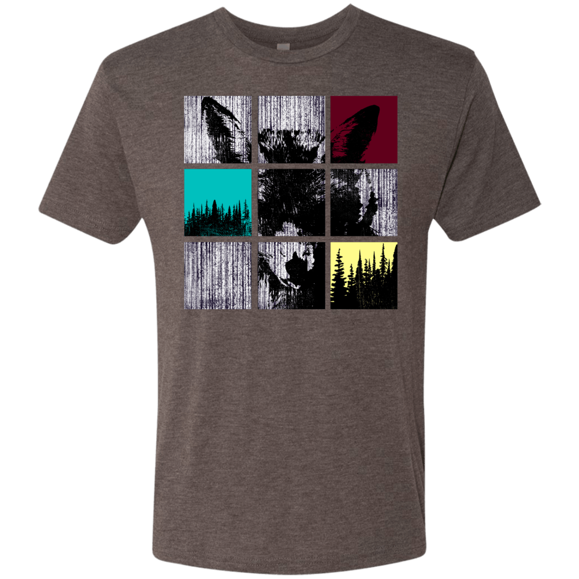 T-Shirts Macchiato / S Fox Pane Men's Triblend T-Shirt