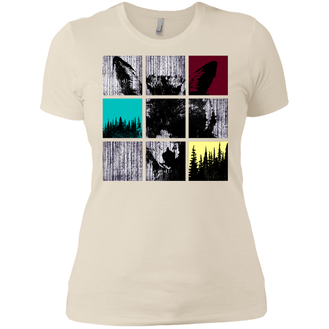 T-Shirts Ivory/ / X-Small Fox Pane Women's Premium T-Shirt