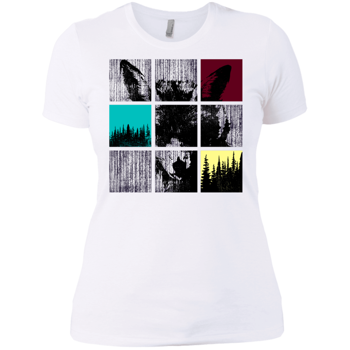 T-Shirts White / X-Small Fox Pane Women's Premium T-Shirt