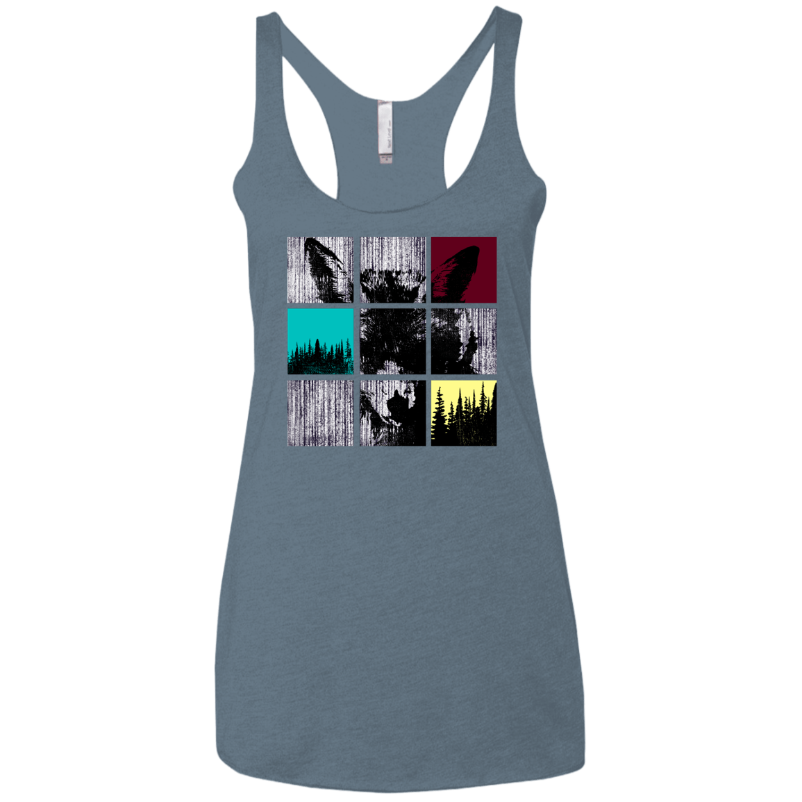 T-Shirts Indigo / X-Small Fox Pane Women's Triblend Racerback Tank