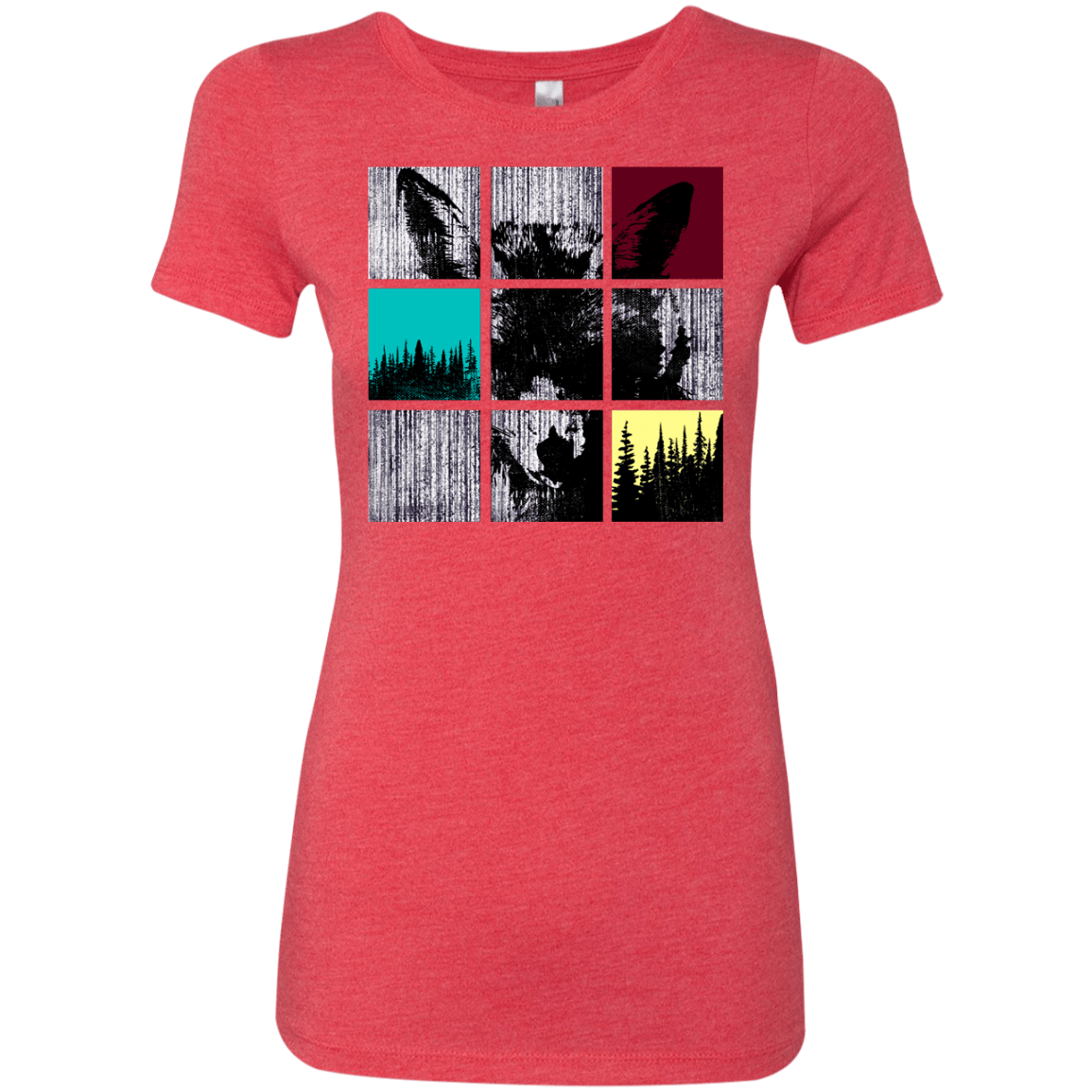 T-Shirts Vintage Red / S Fox Pane Women's Triblend T-Shirt