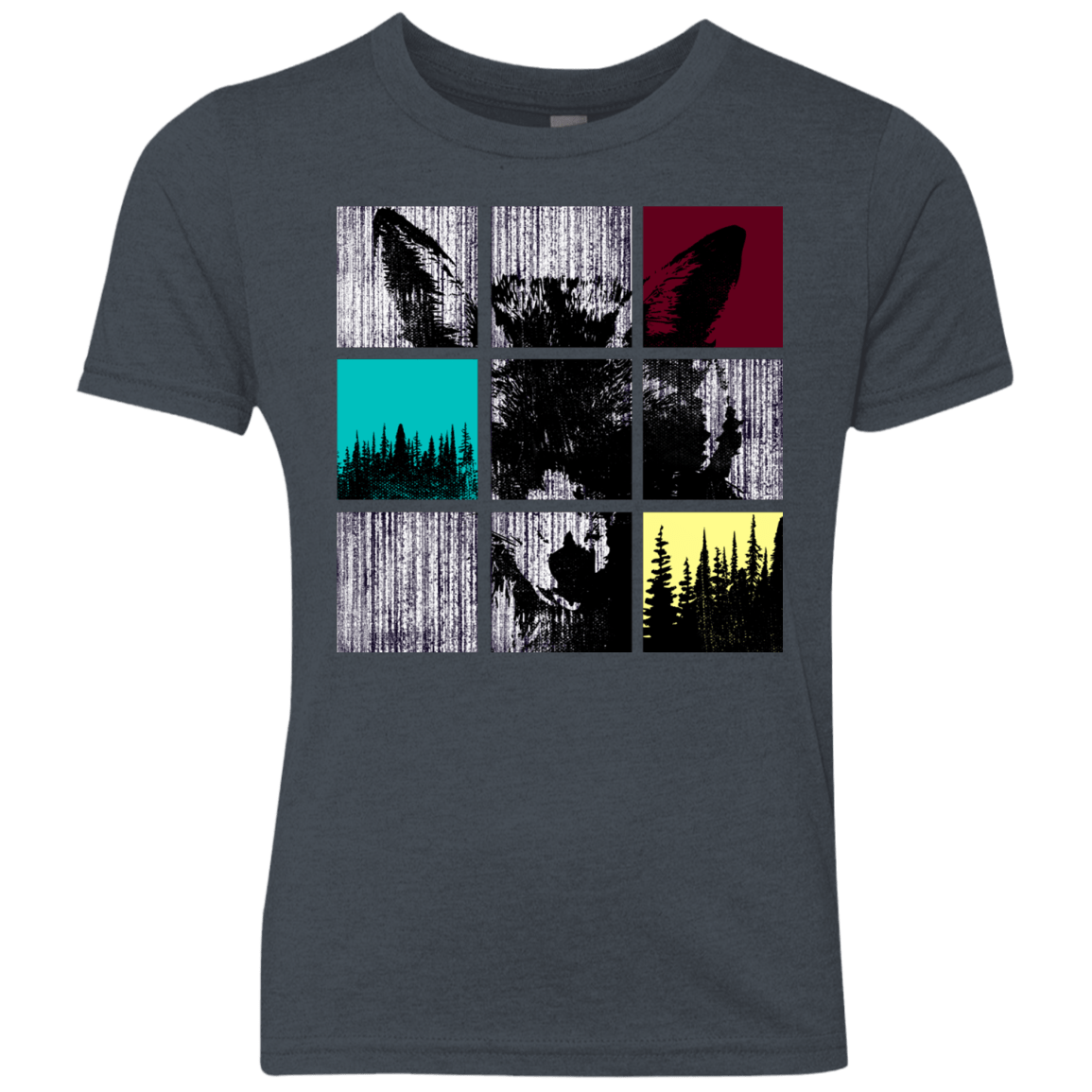 T-Shirts Vintage Navy / YXS Fox Pane Youth Triblend T-Shirt