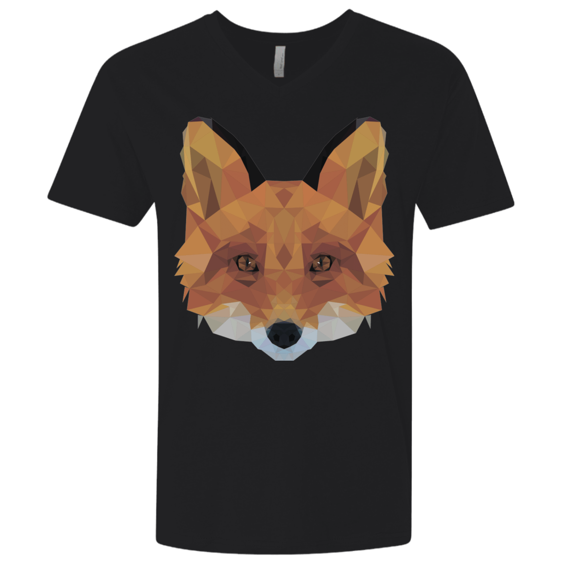 T-Shirts Black / X-Small Fox Portrait Men's Premium V-Neck