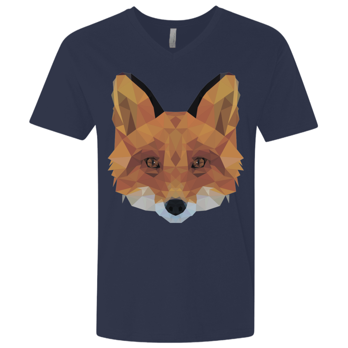 T-Shirts Midnight Navy / X-Small Fox Portrait Men's Premium V-Neck