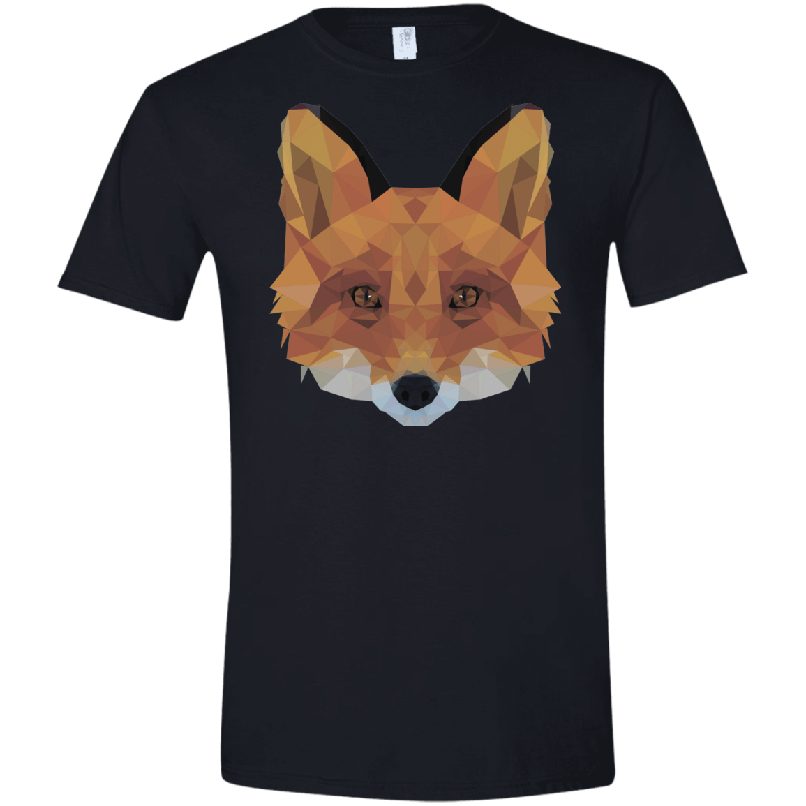 T-Shirts Black / X-Small Fox Portrait Men's Semi-Fitted Softstyle