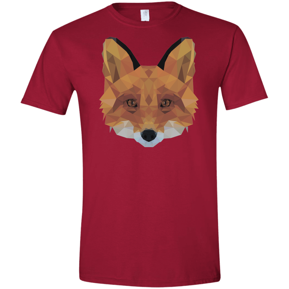 T-Shirts Cardinal Red / S Fox Portrait Men's Semi-Fitted Softstyle