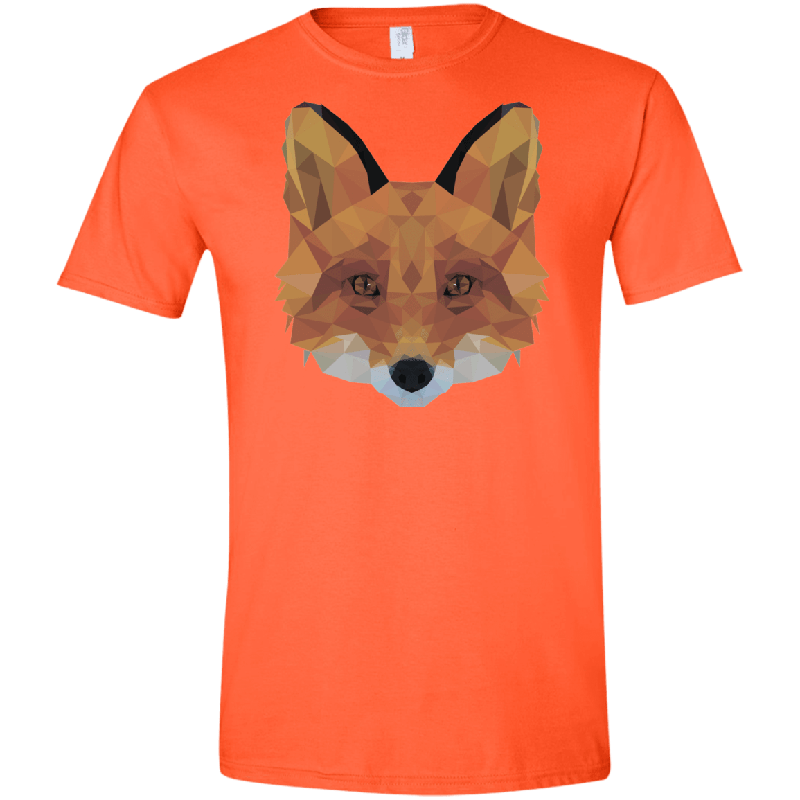 T-Shirts Orange / S Fox Portrait Men's Semi-Fitted Softstyle