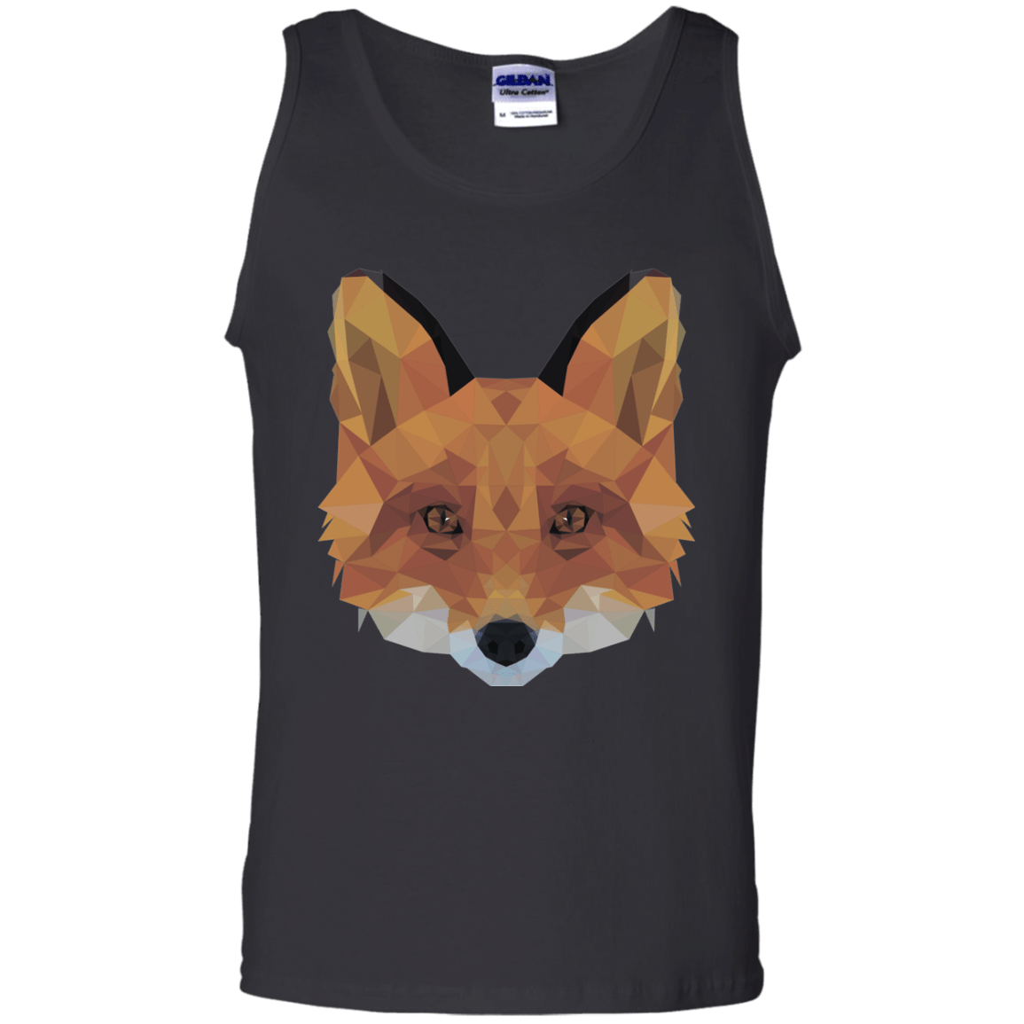 T-Shirts Black / S Fox Portrait Men's Tank Top