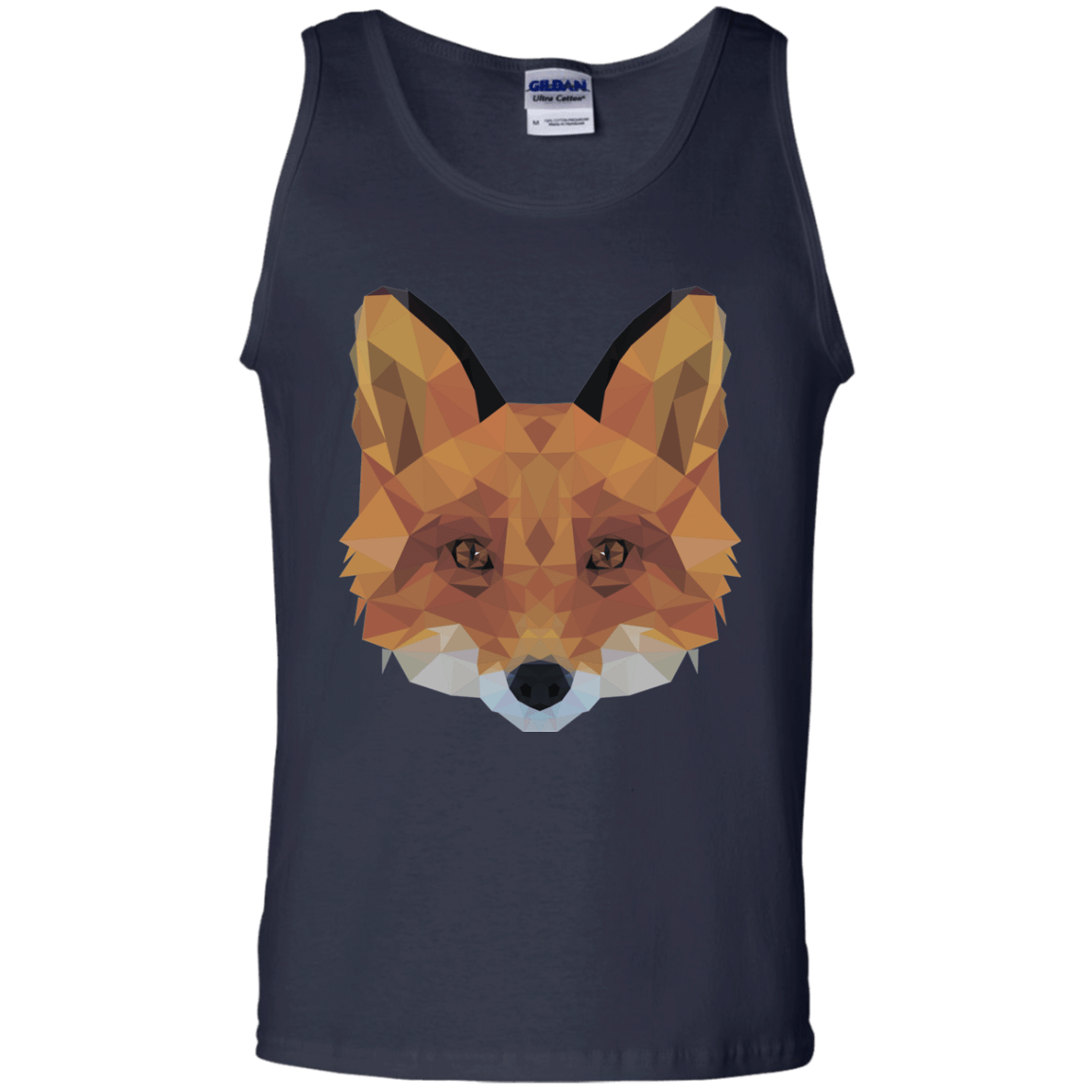 T-Shirts Navy / S Fox Portrait Men's Tank Top