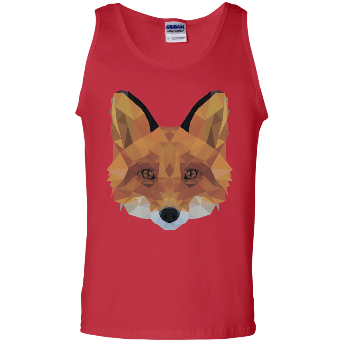 T-Shirts Red / S Fox Portrait Men's Tank Top
