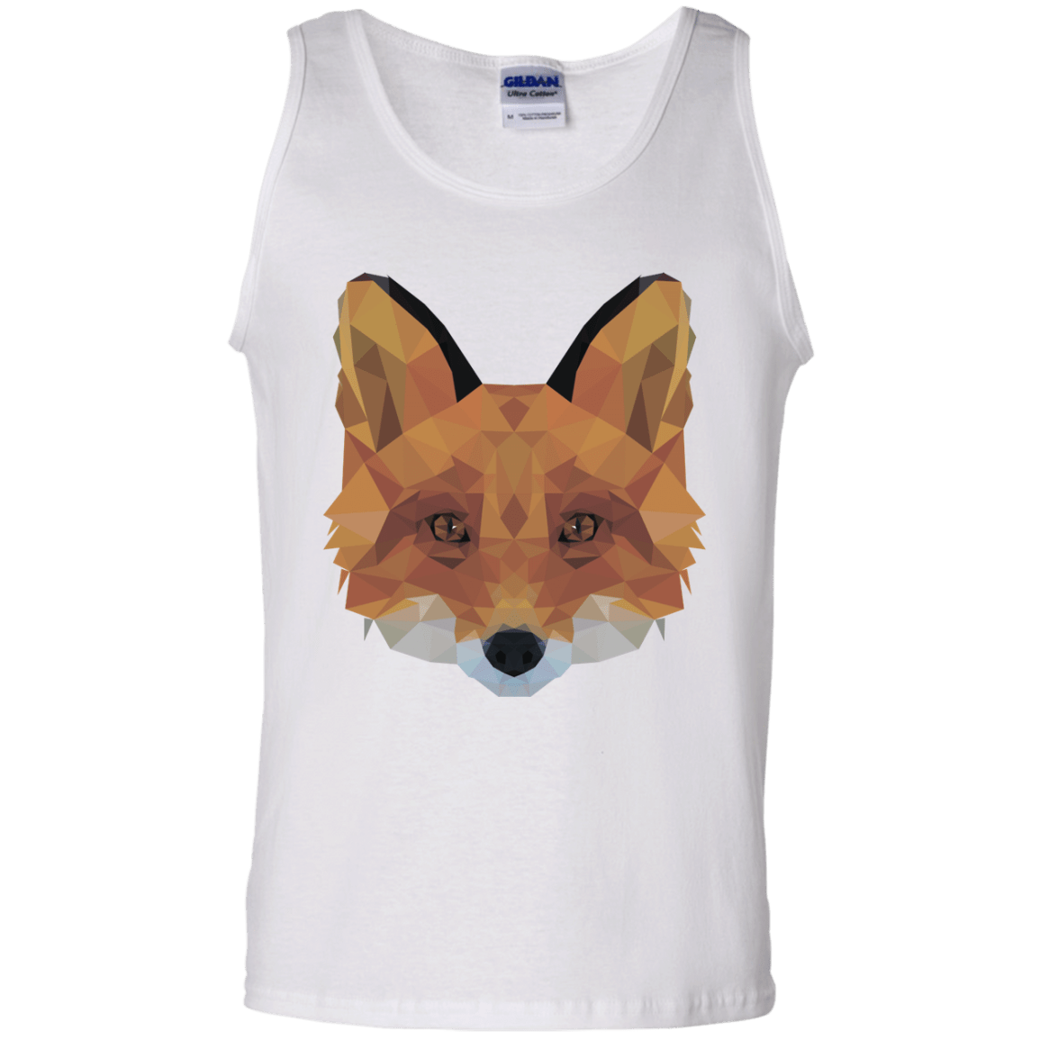 T-Shirts White / S Fox Portrait Men's Tank Top