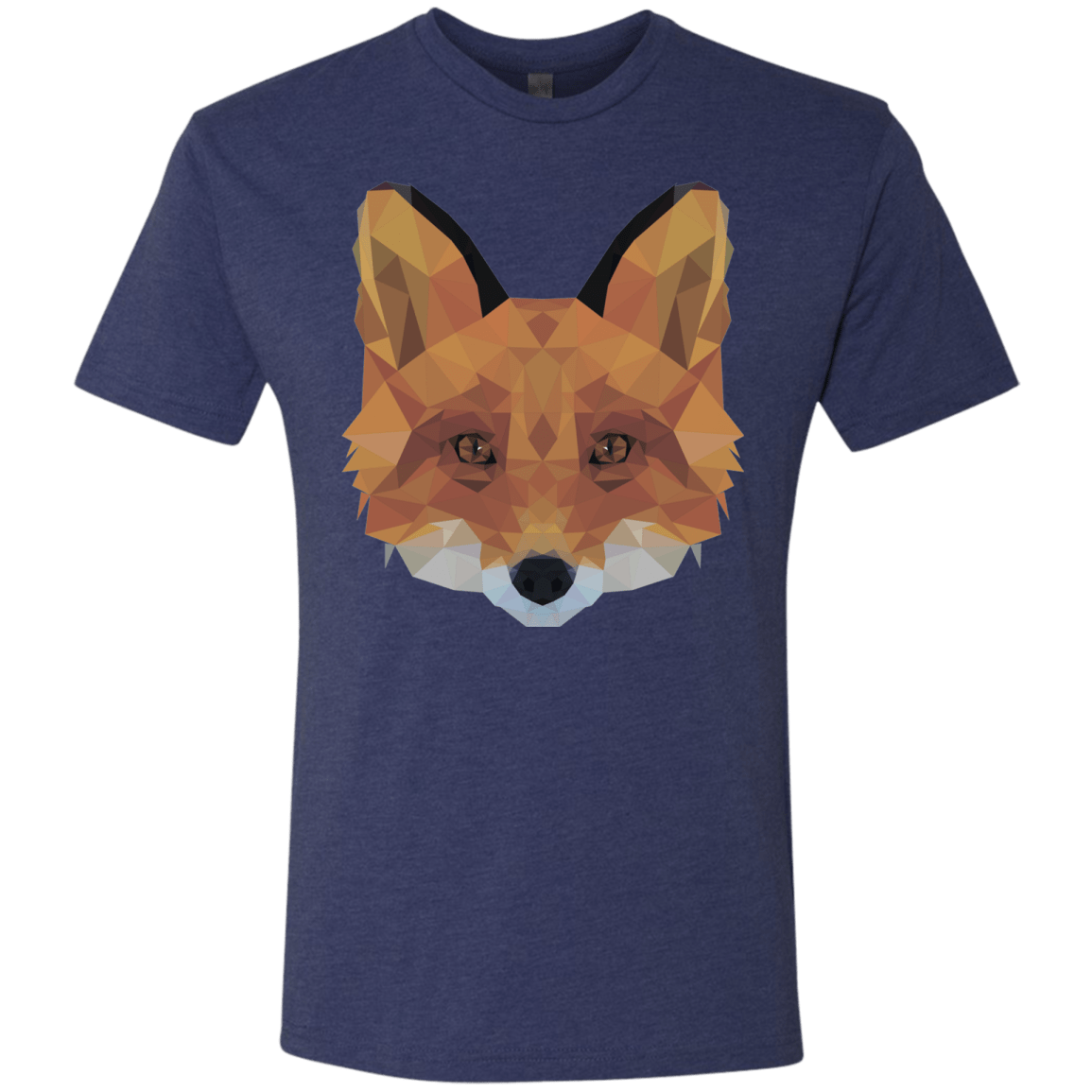 T-Shirts Vintage Navy / S Fox Portrait Men's Triblend T-Shirt