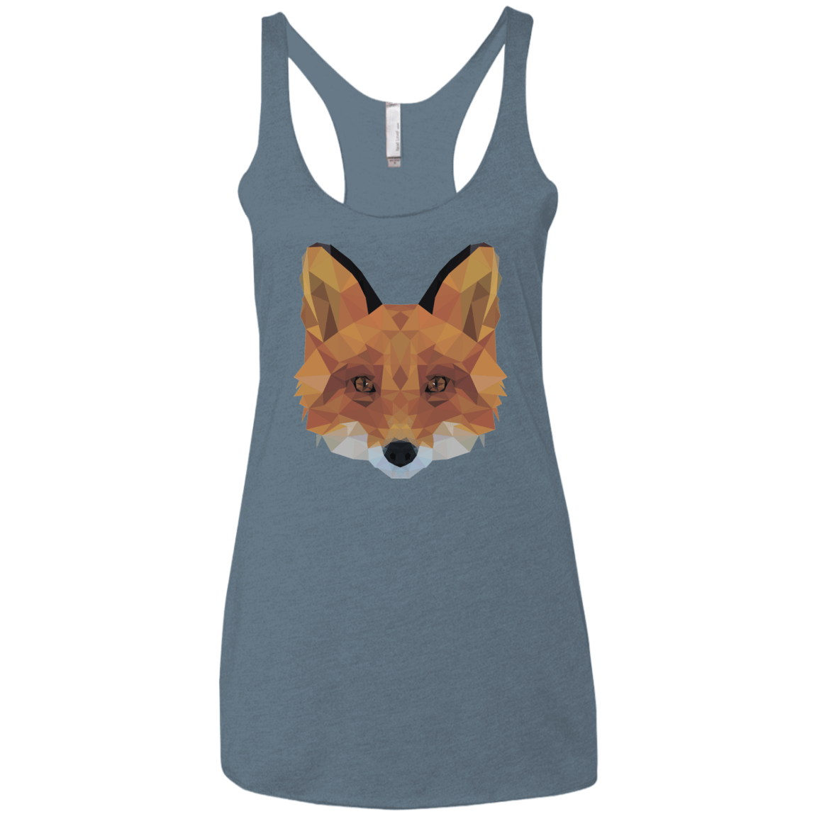 T-Shirts Indigo / X-Small Fox Portrait Women's Triblend Racerback Tank