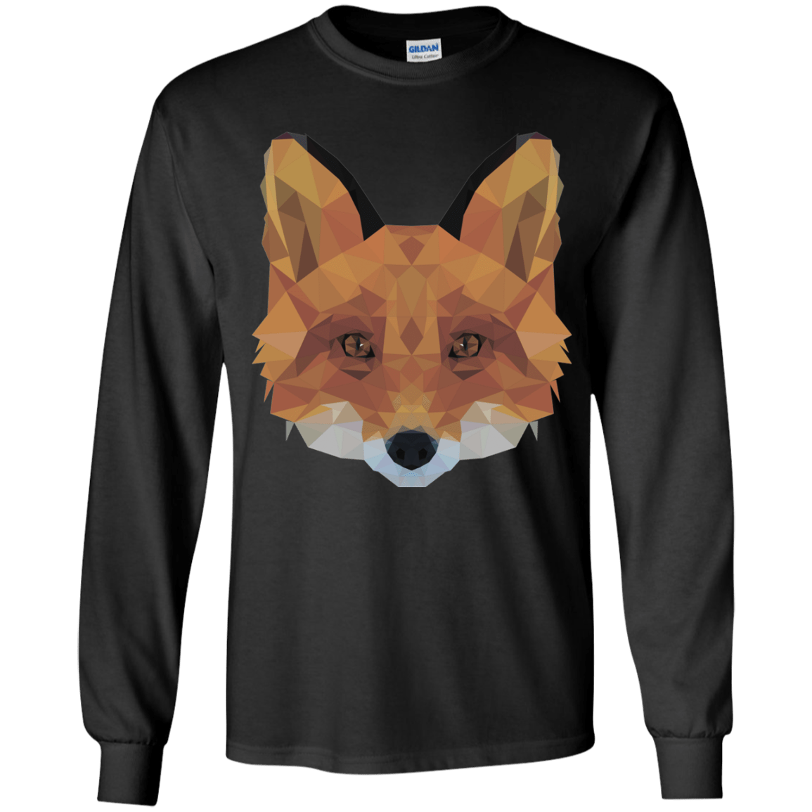 T-Shirts Black / YS Fox Portrait Youth Long Sleeve T-Shirt