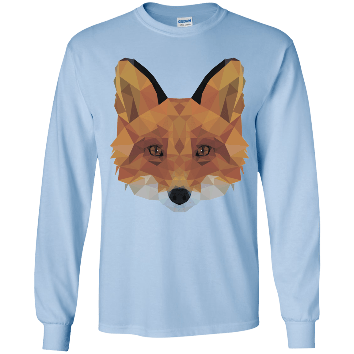 T-Shirts Light Blue / YS Fox Portrait Youth Long Sleeve T-Shirt
