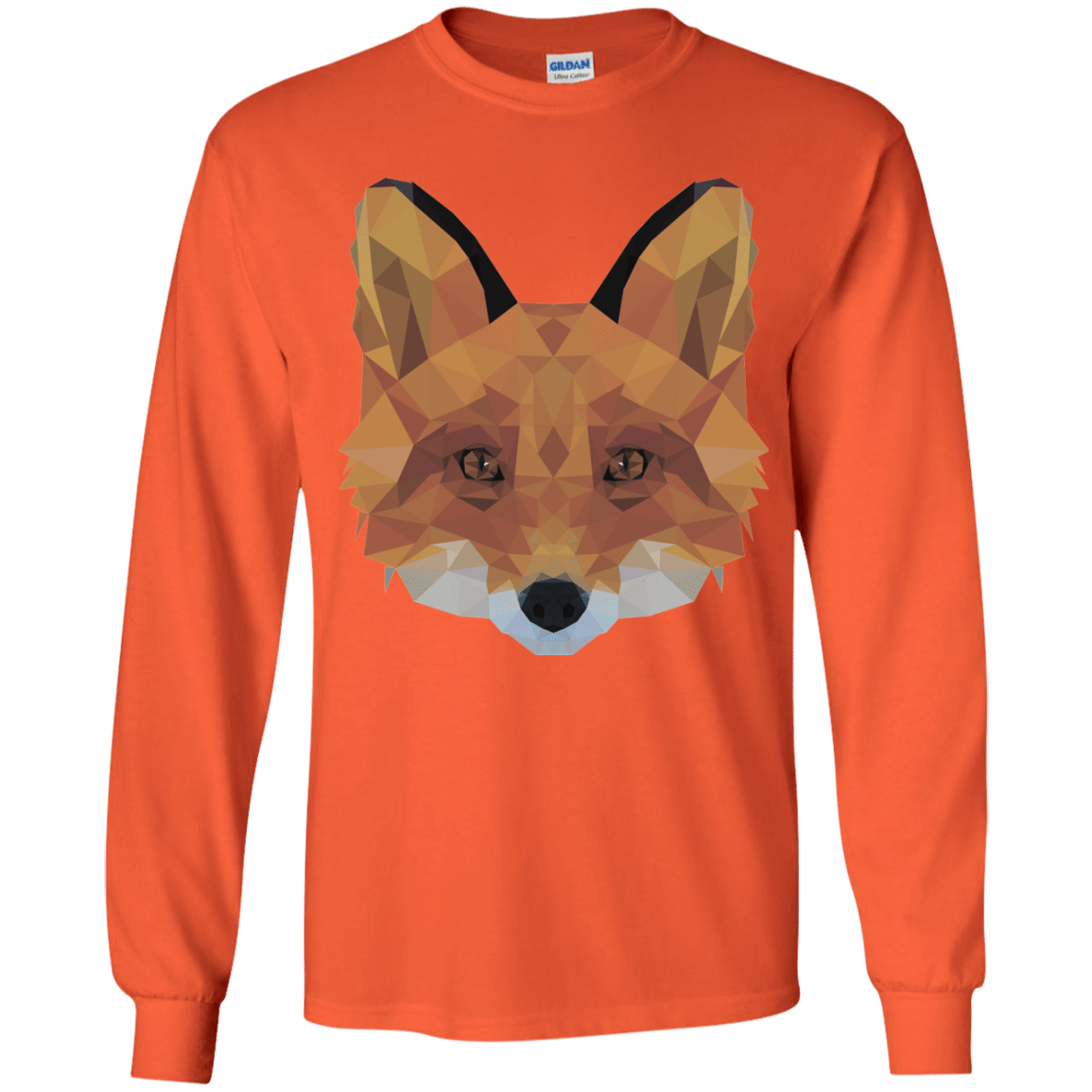T-Shirts Orange / YS Fox Portrait Youth Long Sleeve T-Shirt