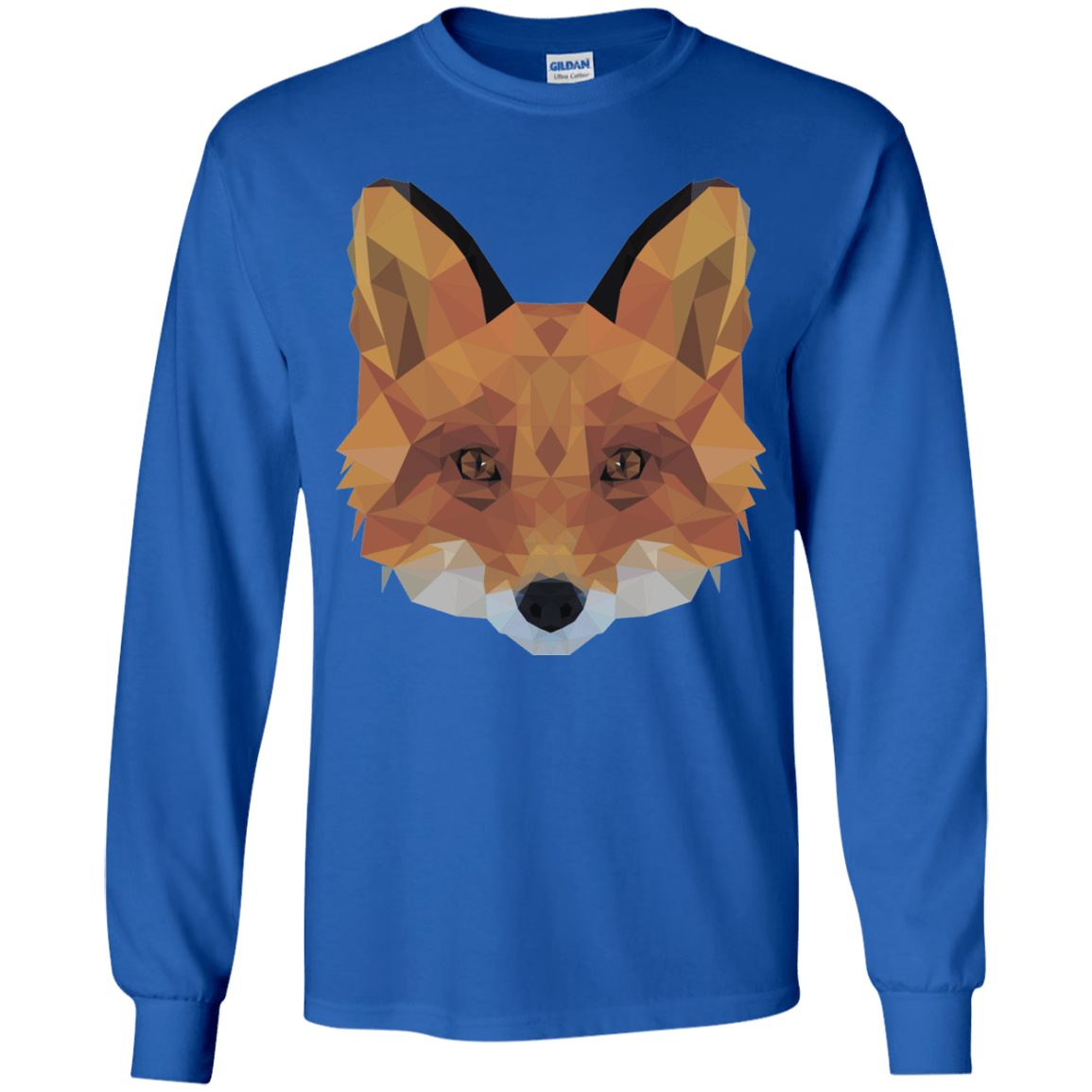 T-Shirts Royal / YS Fox Portrait Youth Long Sleeve T-Shirt