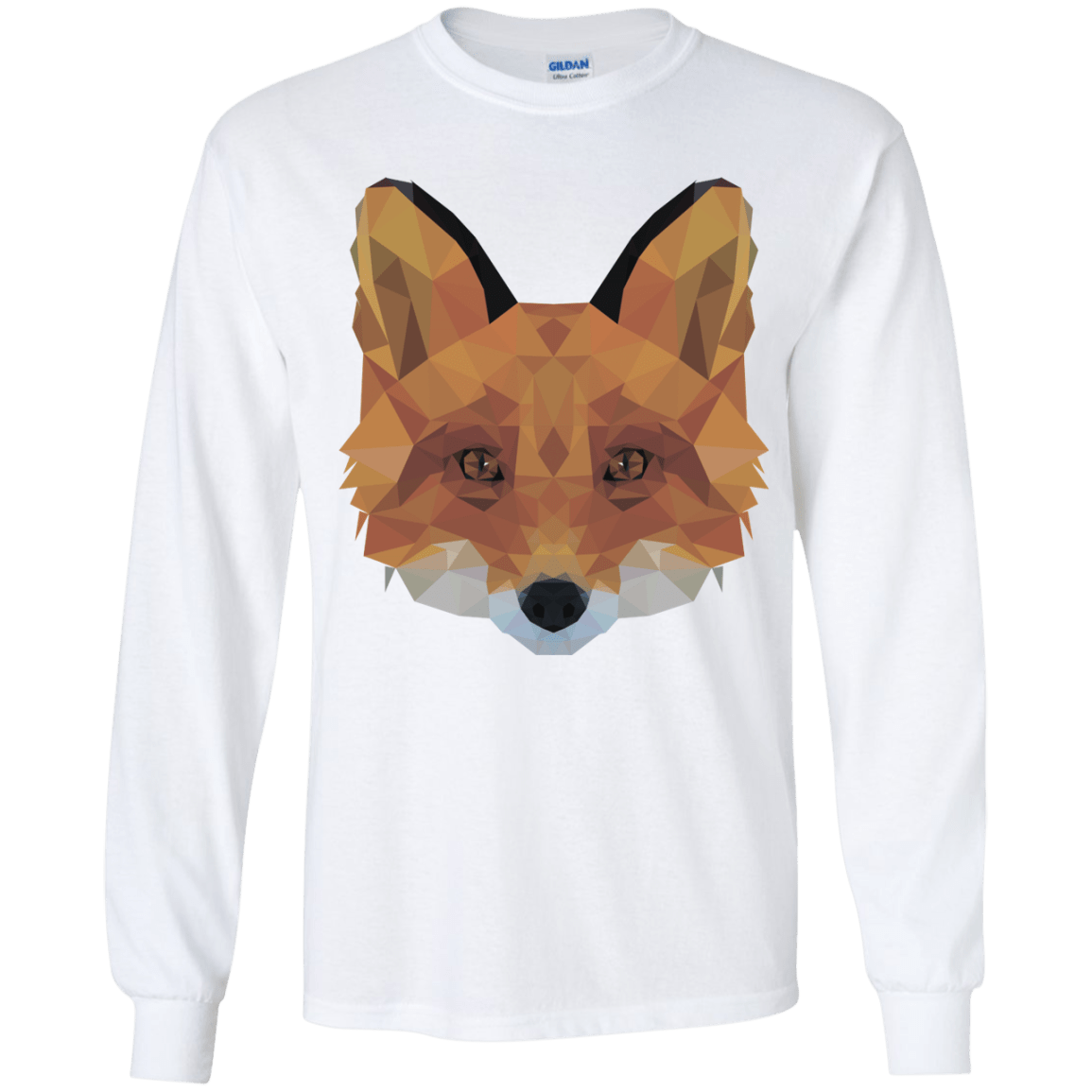 T-Shirts White / YS Fox Portrait Youth Long Sleeve T-Shirt